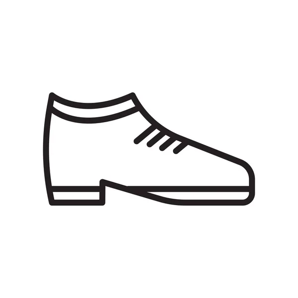 Vektor Ikon Sepatu Diisolasi Pada Latar Belakang Putih Untuk Desain - Stok Vektor