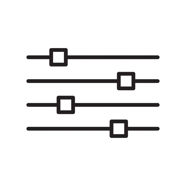 Vetor Ícone Equalizador Isolado Fundo Branco Para Seu Design Aplicativo — Vetor de Stock