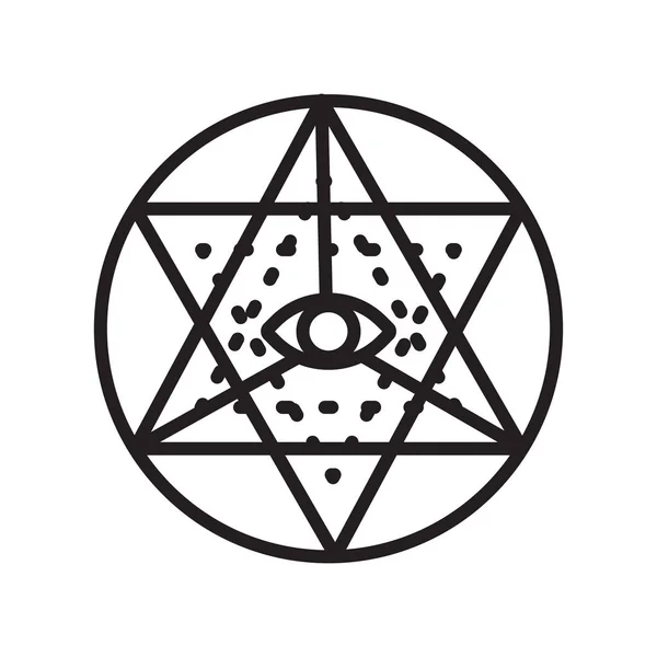 Sri Yantra Symbol Vektor Isoliert Auf Weißem Hintergrund Für Ihre — Stockvektor