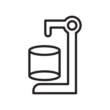 Web ve mobil uygulaması tasarımı, silindir logo kavramı için beyaz arka plan üzerinde izole silindir simge vektör