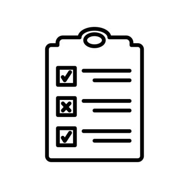 Liste simge vektör işareti ve beyaz arka plan üzerinde L izole sembolü