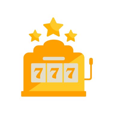 Yuvası simge vektör web ve mobil uygulaması tasarımı, Slot logo kavramı için izole üzerinde beyaz arka plan