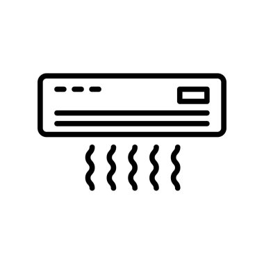 Klima simge vektör web ve mobil uygulaması tasarımı, Klima logo kavramı üzerinde izole beyaz arka plan