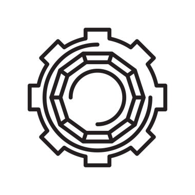 Web ve mobil uygulaması tasarımı, çözüm logo kavramı için beyaz arka plan üzerinde izole çözüm simge vektör