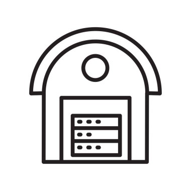 Ambar simge vektör işareti ve üzerinde beyaz backgrou izole sembolü