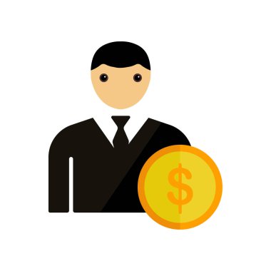 İş simge vektör web ve mobil uygulaması tasarım, iş logo kavramı için izole üzerinde beyaz arka plan