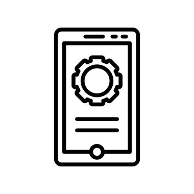 Tablet simge vektör işareti ve beyaz arka plan üzerinde izole sembolü,