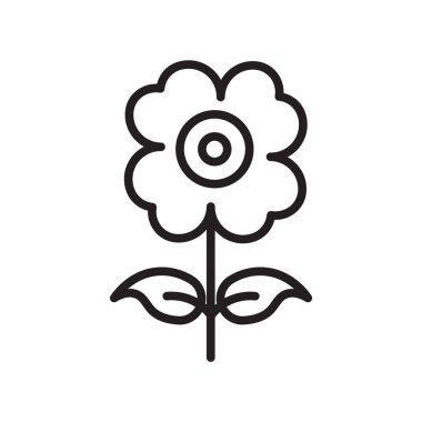 Yaprak simge vektör işareti ve beyaz arka plan üzerinde L izole sembolü