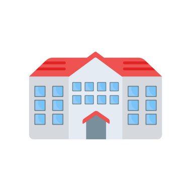 Konak simge vektör işareti ve beyaz arka plan üzerinde izole sembolü