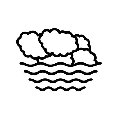 Gelgit simge vektör işareti ve beyaz arka plan üzerinde gelgit logo kavramı izole sembolü