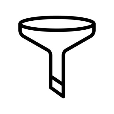 Filtre simge vektör işareti ve beyaz arka plan üzerinde izole sembolü,