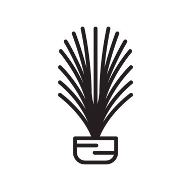 Melez (bitki) yaprak simge vektör işareti ve üzerinde beyaz backgro izole sembolü