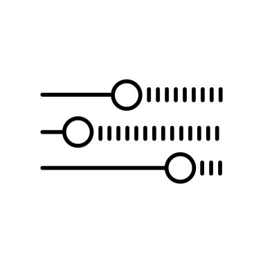 Düzeyleri simge vektör işareti ve beyaz arka plan üzerinde düzeyleri logo kavramı izole sembolü
