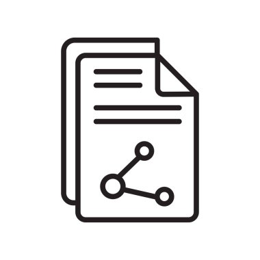 Web ve mobil uygulaması tasarım, dosya logo kavramı için beyaz arka plan üzerinde izole dosya simge vektör