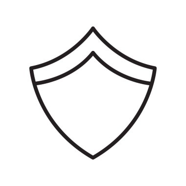 Kalkan kutsal kişilerin resmi vektör web ve mobil uygulaması tasarımı, kalkan logo kavramı için izole üzerinde beyaz arka plan