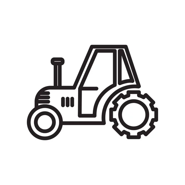 Tractor Icono Vector Aislado Fondo Blanco Para Diseño Web Aplicación — Vector de stock
