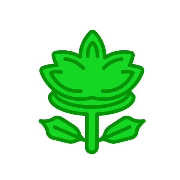 Lotus pictogram vector teken en symbool geïsoleerd op witte achtergrond, — Stockvector