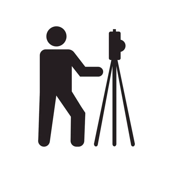 Icône photo signe vectoriel et symbole isolé sur fond blanc, concept de logo photo — Image vectorielle