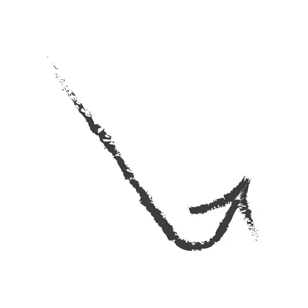 Ескізна іконка зі стрілкою векторний знак і символ ізольовані на білому фоні — стоковий вектор