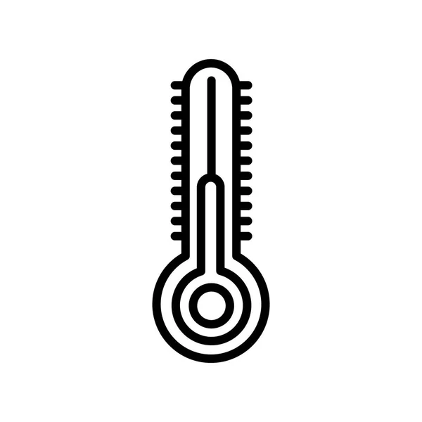 Signo de vector de icono de temperatura y símbolo aislado sobre fondo blanco, concepto de logotipo de temperatura — Archivo Imágenes Vectoriales