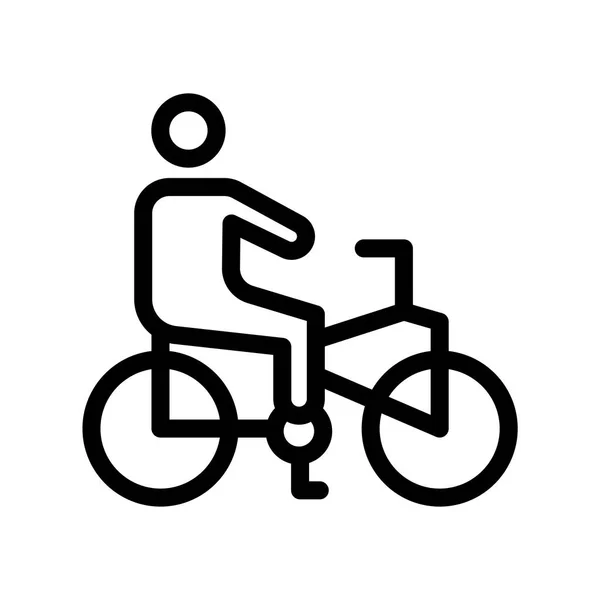 Icône de vélo signe vectoriel et symbole isolé sur fond blanc — Image vectorielle