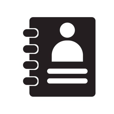 Web ve mobil uygulaması tasarımı, gündem logo kavramı için beyaz arka plan üzerinde izole gündem simge vektör