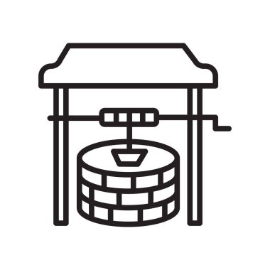 İyi simge vektör web ve mobil uygulaması tasarım, iyi logo kavramı, anahat simgesini, doğrusal işareti, anahat simgesini, doğrusal işareti için izole üzerinde beyaz arka plan