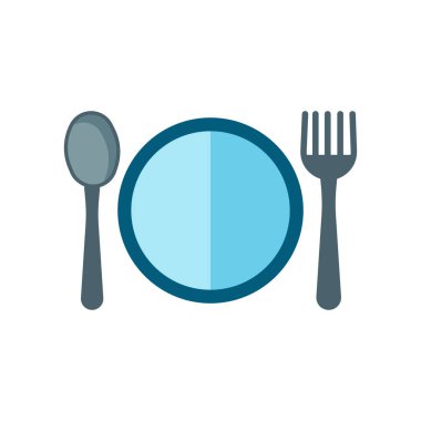 Gıda simge vektör işareti ve beyaz arka plan üzerinde F izole sembolü