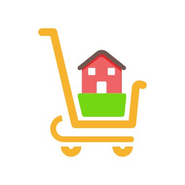 Alışveriş simge vektör web ve mobil uygulaması tasarım, alışveriş logo kavramı için izole üzerinde beyaz arka plan