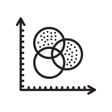 Web ve mobil uygulaması tasarımı, Analytics logo kavramı için beyaz arka plan üzerinde izole analytics simge vektör