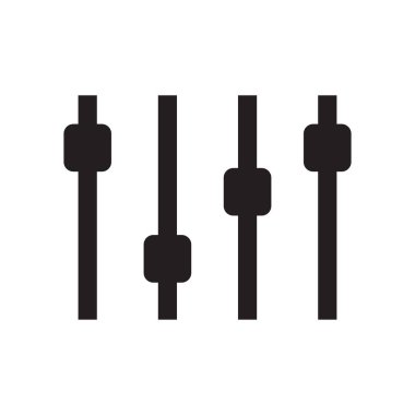 Düzeyler simgesini vektör web ve mobil uygulaması tasarımı, düzeyleri logo kavramı için izole üzerinde beyaz arka plan