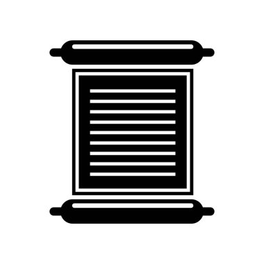 Kaydırma simge vektör web ve mobil uygulaması tasarım için beyaz arka plan üzerinde izole içinde mesaj ile logo kavramı içinde mesaj ile kaydırma