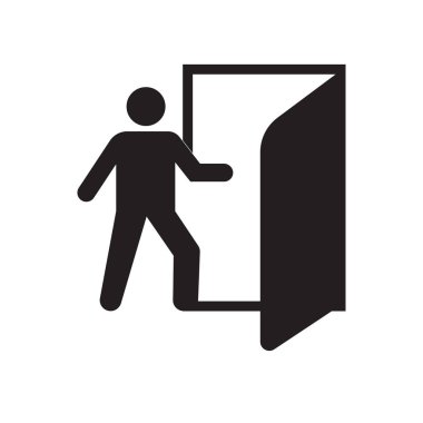 Giriş simge vektör işareti ve beyaz arka plan üzerinde giriş logo kavramı izole sembolü