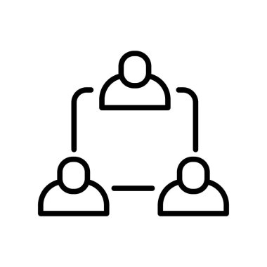 Grup simge vektör işareti ve beyaz arka plan üzerinde izole sembolü, 