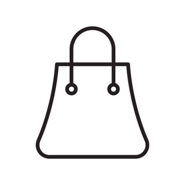 Alışveriş torbaları simge vektör web ve mobil uygulaması tasarım, alışveriş torbaları logo kavramı için izole üzerinde beyaz arka plan