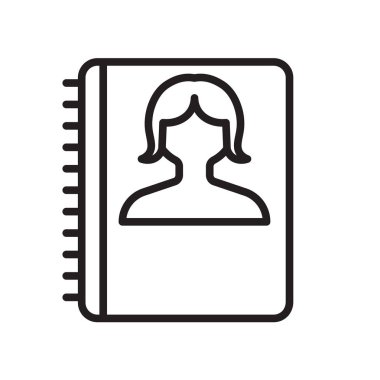 Gündem simge vektör web ve mobil uygulaması tasarım, gündem logo kavramı, anahat simgesini, doğrusal işareti için izole üzerinde beyaz arka plan