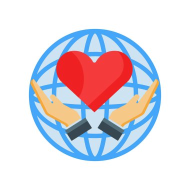 Web ve mobil uygulaması tasarımı, dünya çapında logo kavramı için beyaz arka plan üzerinde izole dünya çapında simge vektör