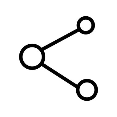 Simge vektör işareti ve beyaz arka plan üzerinde izole sembolü paylaşmak, 