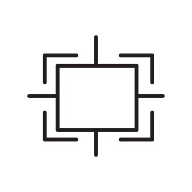 Web ve mobil uygulaması tasarımı, hassas logo kavramı için beyaz arka plan üzerinde izole hassas simge vektör