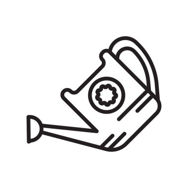 Web ve mobil uygulaması tasarım, sulama olabilir logo kavramı, anahat simgesini, doğrusal işareti, anahat simgesini, doğrusal işareti için beyaz arka plan üzerinde izole sulama olabilir simge vektör