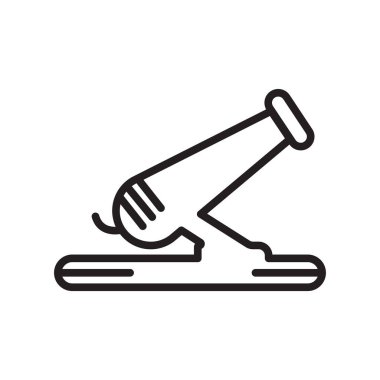 Canon simge vektör web ve mobil uygulaması tasarım, Canon logosu kavramı, anahat simgesini, doğrusal işareti için izole üzerinde beyaz arka plan