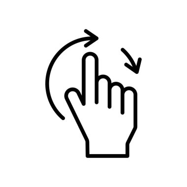 Tokatlamak simge vektör işareti ve beyaz arka plan üzerinde izole sembolü, 