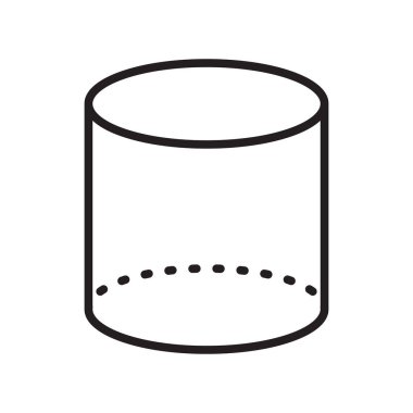 Web ve mobil uygulaması tasarımı, silindir logo kavramı için beyaz arka plan üzerinde izole silindir simge vektör