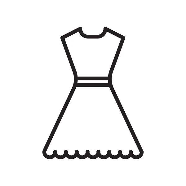 Elbise Simge Vektör Web Mobil Uygulaması Tasarımı Elbise Logo Kavramı — Stok Vektör