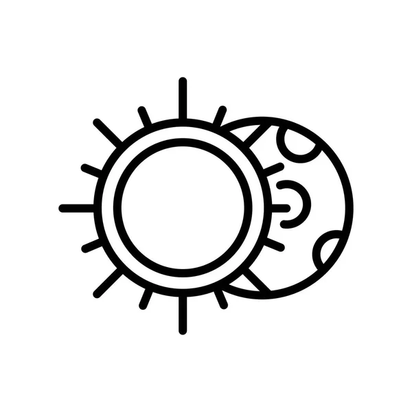 Simge vektör işareti ve beyaz arka plan üzerinde Eclipse logo kavramı izole sembolü tutulması — Stok Vektör