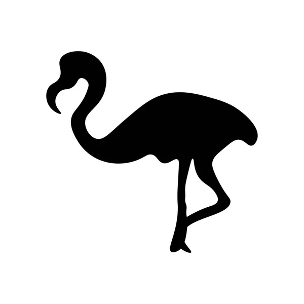 Το Flamingo εικονίδιο διάνυσμα σημάδι και σύμβολο που απομονώνονται σε λευκό backgroun — Διανυσματικό Αρχείο