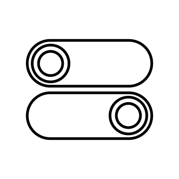 Ikona vektor znamení a symbol izolovaných na bílém pozadí, koncept loga Switch — Stockový vektor