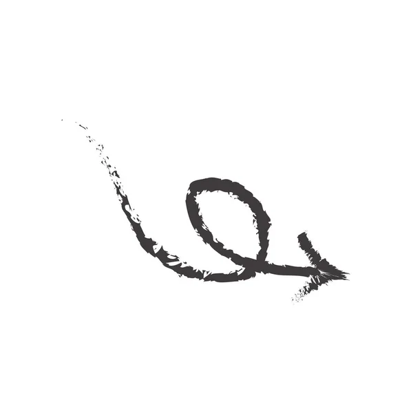 白色 bac 上的草绘箭头图标矢量符号和符号 — 图库矢量图片