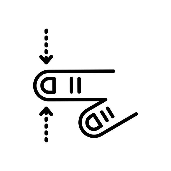 Toque icono signo vectorial y símbolo aislado sobre fondo blanco, Ta — Archivo Imágenes Vectoriales