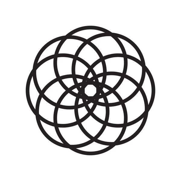 Vektorové Ikony Kruhy Izolovaných Bílém Pozadí Pro Váš Web Mobilní — Stockový vektor